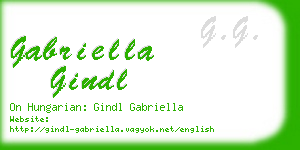 gabriella gindl business card